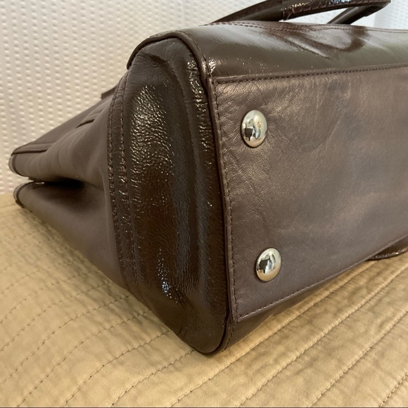 Coach - Park Carryall Leather Satchel Handbag or Shoulder Bag - Picture 6 of 12